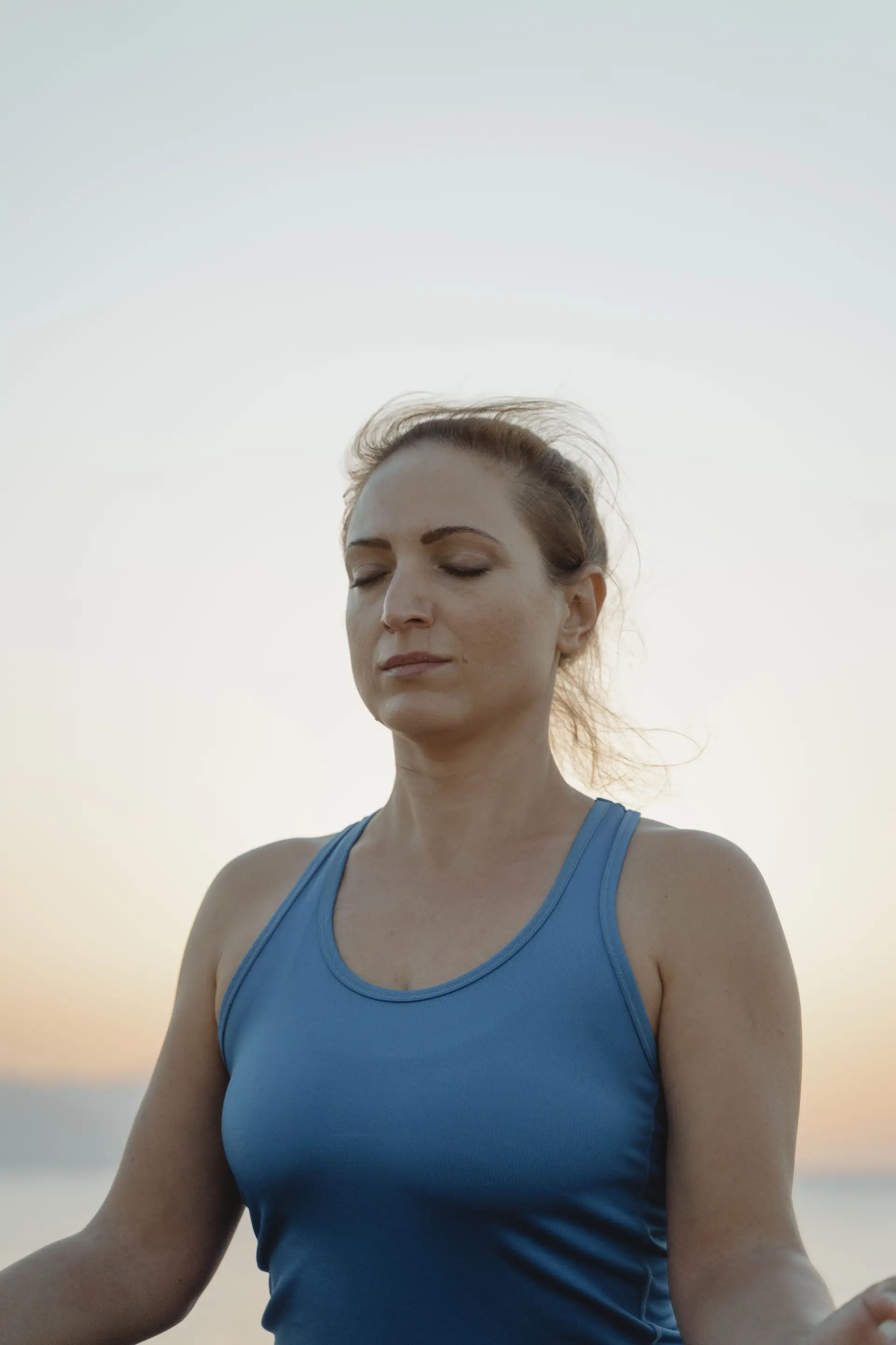 Calm outdoor portrait in warm Canadian evening light
